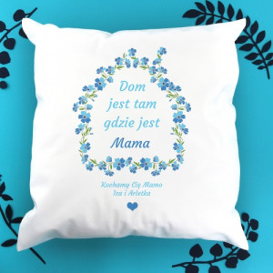 Poduszka z spersonalizowanym nadrukiem na prezent dla mamy