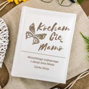 Album na zdjęcia z grawerem na Dzień Matki - Motyl