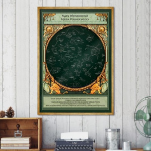 Mapa Wiosennego Nieba Północnego dla nauczyciela (50x70 cm) - Cel życia