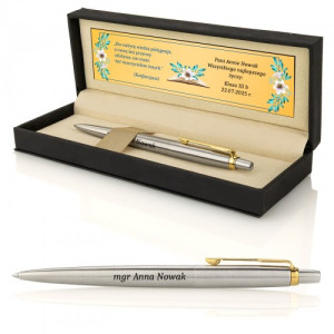 Długopis Parker Jotter GT z grawerem w etui dla nauczycielki - Wiedza