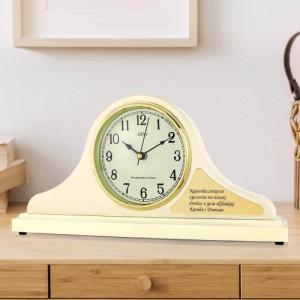 Zegar kominkowy z grawerem na ślub - Nowa droga