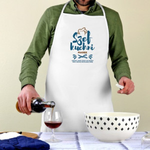 Fartuch z nadrukiem imienia dla męża - Szef kuchni
