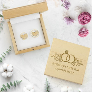 Pudełko na obrączki dla pary młodej - Pierścionki