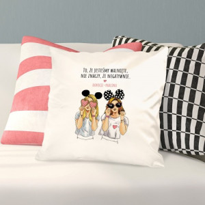 Poduszka z dedykacją dla przyjaciółki - Jesteśmy walnięte