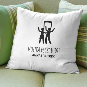 Prezent dla zakochanych poduszka z napisem