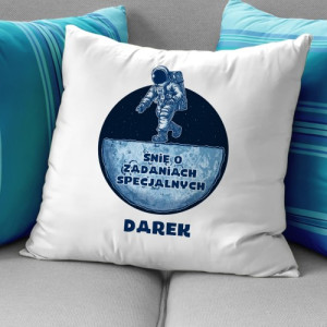 Poduszka z nadrukiem Zadania Specjalne na prezent dla niego