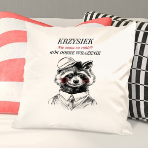 Poduszka z nadrukiem Dobre Wrażenie na ciekawy prezent