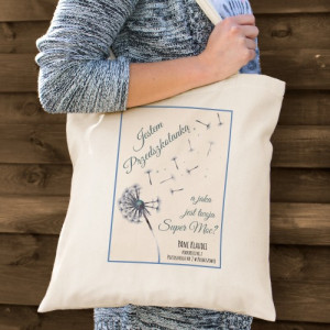 Torba z nadrukiem Super Moc na prezent