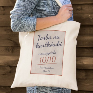 Torba z dedykacją na prezent z okazji Dnia Nauczyciela