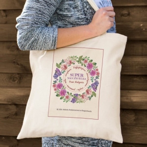 Torba bawełniana z nadrukiem - Super Nauczycielka