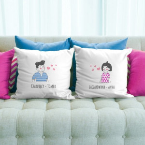 Poduszki z nadrukiem - Zaczarowani kochankowie