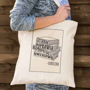Torba bawełniana na zakupy dla niej - Czytanie