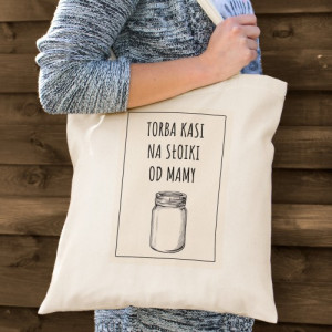 Torba bawełniana z nadrukiem - Na słoiki od mamy