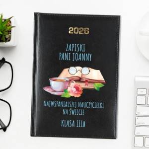 Kalendarz na 2026 z nadrukiem dla nauczycielki - Zapiski