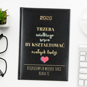 Kalendarz na 2026 rok z nadrukiem dla nauczyciela - Wielkie Serce