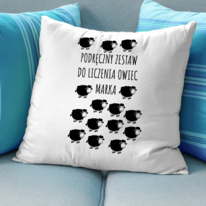 Poduszka dekoracyjna z nadrukiem - Owce do liczenia