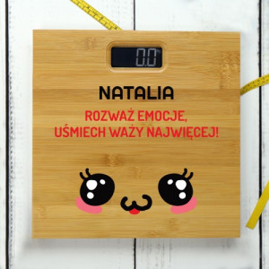 Waga łazienkowa z nadrukiem - Uśmiech
