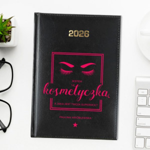 Kalendarz na 2026 z nadrukiem personalizacji - Jestem kosmetyczką