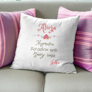 Poduszka z dedykacją dla mamy na prezent - Szczęście
