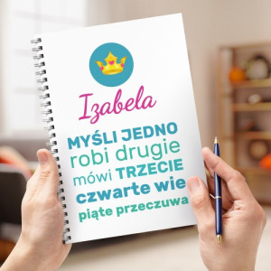 Notes z nadrukiem imienia dla niej - Definicja kobiety
