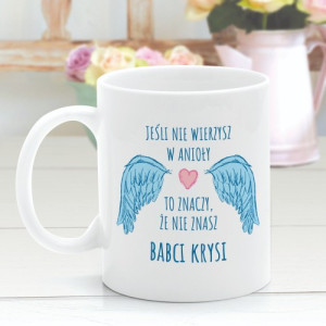 Kubek z nadrukiem dla babci - Babcia Anioł