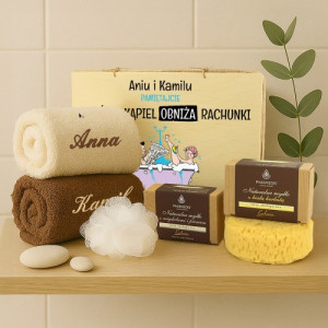 Zestaw kąpielowy w skrzynce z personalizacją - Wspólna kąpiel