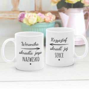 Kubki z nadrukiem na prezent dla zakochanych - Historia miłości