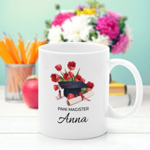 Kubek klasyczny z nadrukiem imienia - Pani Magister