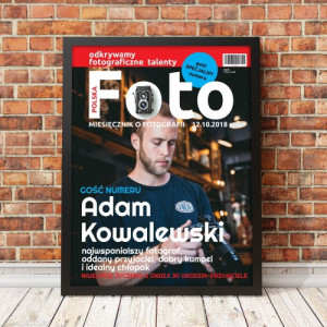 Plakat w ramce (30x40 cm) Okładka magazynu dla niego - Miesięcznik Foto
