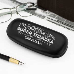 Etui na okulary z nadrukiem dla dziadka - Super Dziadek