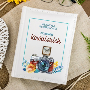 Album na zdjęcia z nadrukiem na prezent dla dziadków - Historia Życia