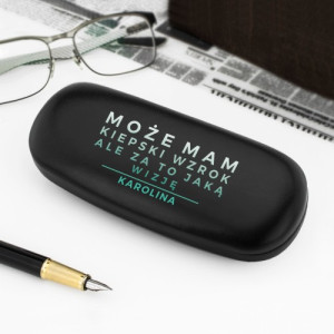 Etui na okulary z nadrukiem na prezent dla niej - Wizja