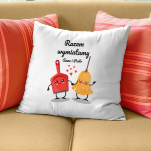 Poduszka z nadrukiem - Wymiatamy