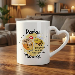 Kubek z nadrukiem dla zakochanych - Idealnie dopasowani