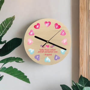 Zegar ścienny z nadrukiem - Zatrzymany Czas