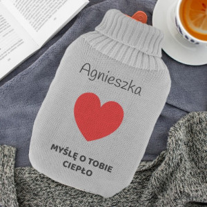 Termofor z nadrukiem - Myślę o Tobie Ciepło