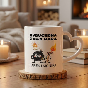 Kubek z nadrukiem dla zakochanych - Wybuchowa para
