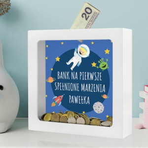 Skarbonka z nadrukiem dla chłopca - Spełnione Marzenia