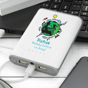 Powerbank 8000mah z nadrukiem dla niego - Podróże