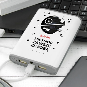 Powerbank 8000mah z nadrukiem dla niego - Miej moc ze sobą