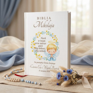 Biblia dla dzieci na prezent na chrzciny - Boże Serce