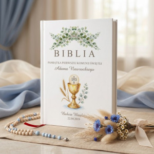 Biblia dla dzieci z personalizacją na komunię - Dar Łaski
