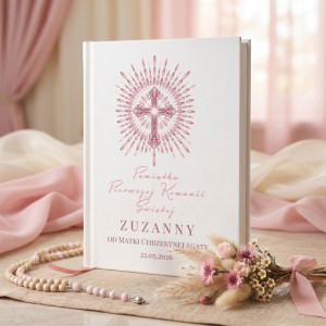 Biblia dla dzieci z nadrukiem na komunię świętą - Pójdź do Jezusa
