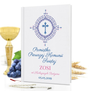 Biblia dla dzieci z nadrukiem na komunię świętą - Pójdź do Jezusa