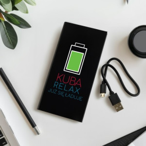 Powerbank 20000mah z nadrukiem dla niego - Pełna bateria