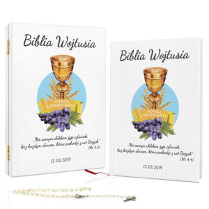 Biblia dla dzieci w pudełku na komunię - Kielich Bożej Woli