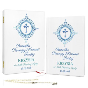 Biblia dla dzieci w szkatułce na komunię - Promienie Eucharystii
