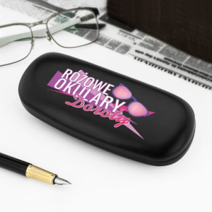 Etui na okulary z nadrukiem - Różowe Okulary