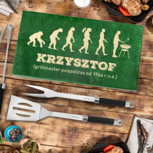 Akcesoria do grilla w szkatułce z grawerem - Grillmaster Pospolitus