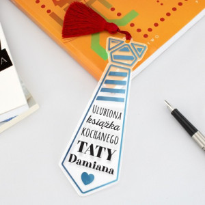 Zakładka do książki z nadrukiem dla taty - Krawat